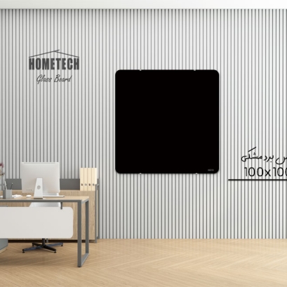 گلس برد  100x100 cm مشکی