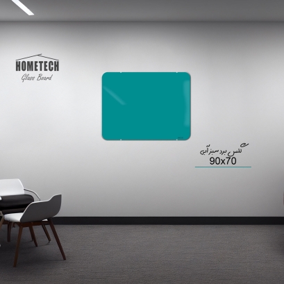گلس برد  90x70 cm سبزآبی