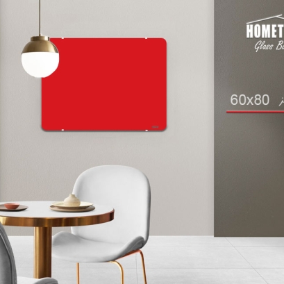 گلس برد  60x80 cm قرمز