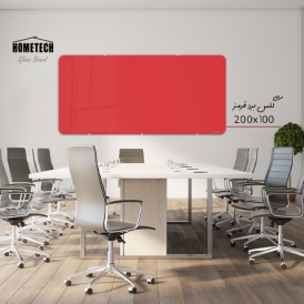 گلس برد  200x100  cm  قرمز